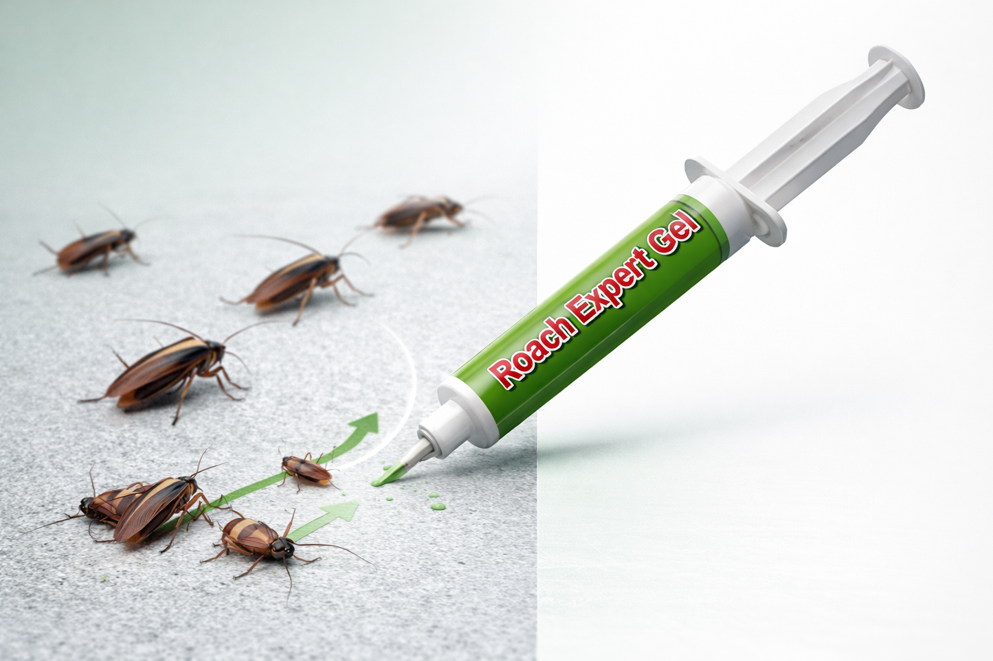 Gel Exterminador de Cucarachas + 4 Rejillas Tapa Tuberías 🪳
