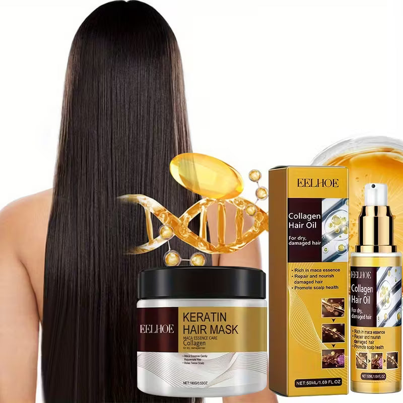 (2x1) Mascarilla de Keratina + Aceite de Colágeno